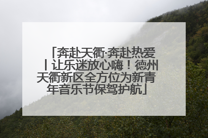 奔赴天衢·奔赴热爱丨让乐迷放心嗨！德州天衢新区全方位为新青年音乐节保驾护航