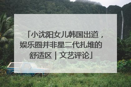 小沈阳女儿韩国出道，娱乐圈并非星二代扎堆的舒适区｜文艺评论