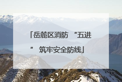 岳麓区消防 “五进” 筑牢安全防线