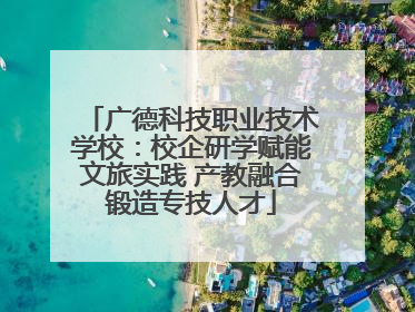 广德科技职业技术学校：校企研学赋能文旅实践 产教融合锻造专技人才