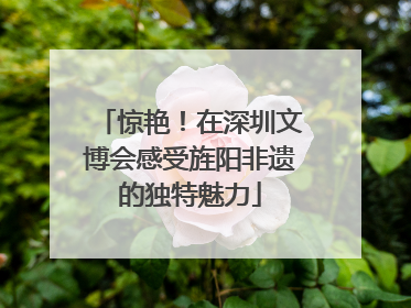 惊艳！在深圳文博会感受旌阳非遗的独特魅力