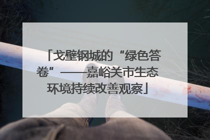 戈壁钢城的“绿色答卷”——嘉峪关市生态环境持续改善观察