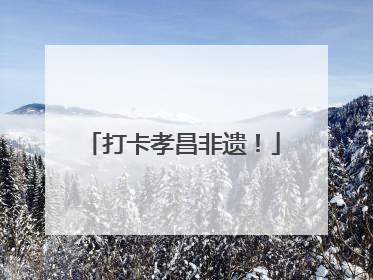 打卡孝昌非遗！