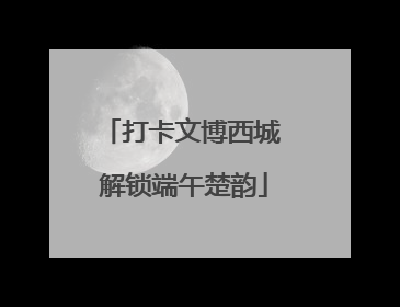 打卡文博西城 解锁端午楚韵