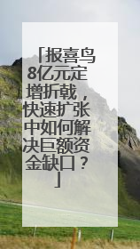 报喜鸟8亿元定增折戟，快速扩张中如何解决巨额资金缺口？