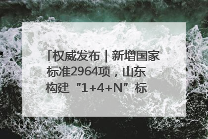 权威发布｜新增国家标准2964项，山东构建“1+4+N”标准化创新发展新格局