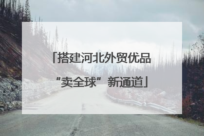 搭建河北外贸优品“卖全球”新通道
