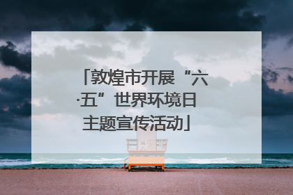 敦煌市开展“六·五”世界环境日主题宣传活动