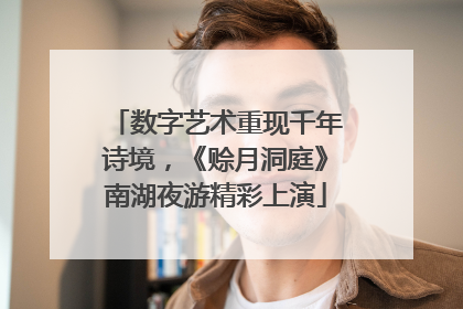 数字艺术重现千年诗境，《赊月洞庭》南湖夜游精彩上演