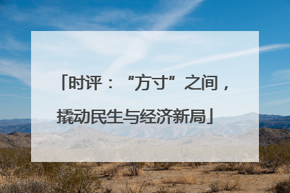 时评：“方寸”之间，撬动民生与经济新局