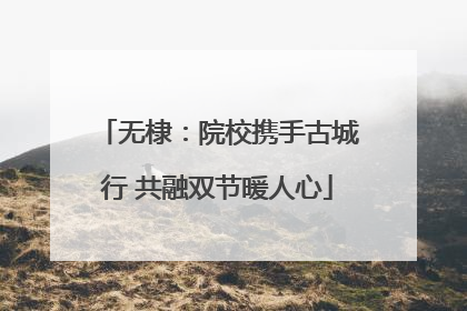 无棣：院校携手古城行 共融双节暖人心
