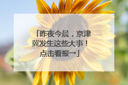 昨夜今晨，京津冀发生这些大事！点击看报→