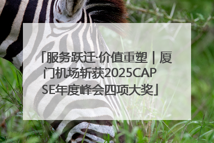 服务跃迁·价值重塑｜厦门机场斩获2025CAPSE年度峰会四项大奖