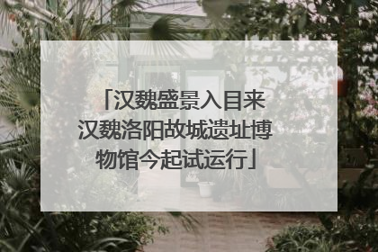 汉魏盛景入目来 汉魏洛阳故城遗址博物馆今起试运行