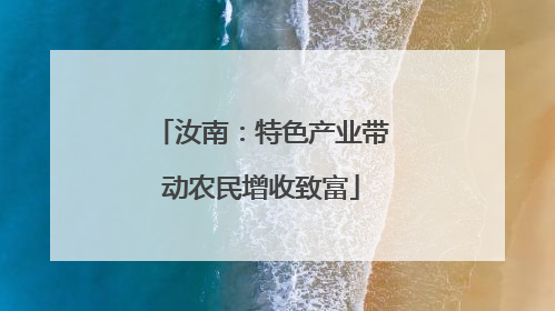 汝南：特色产业带动农民增收致富