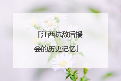 江西抗敌后援会的历史记忆