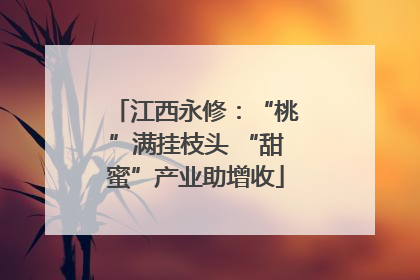 江西永修：“桃”满挂枝头 “甜蜜”产业助增收