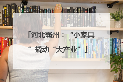河北霸州：“小家具”撬动“大产业”