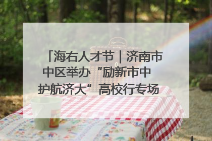 海右人才节｜济南市中区举办“励新市中 护航济大”高校行专场活动暨“青年人才 乐享市中”品牌推介会