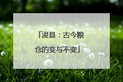浚县：古今粮仓的变与不变