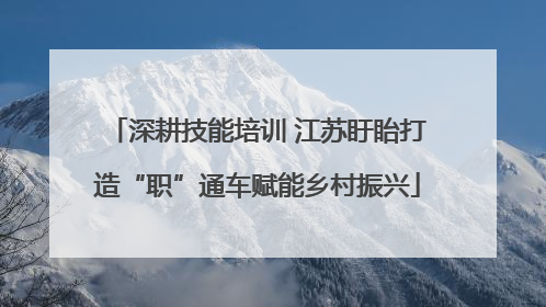 深耕技能培训 江苏盱眙打造“职”通车赋能乡村振兴
