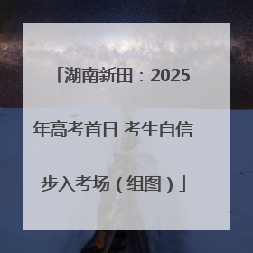 湖南新田：2025年高考首日 考生自信步入考场（组图）