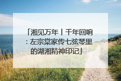 湘见万年丨千年回响：左宗棠家传七弦琴里的湖湘精神印记