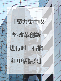 聚力集中攻坚·改革创新进行时｜石榴红里话振兴