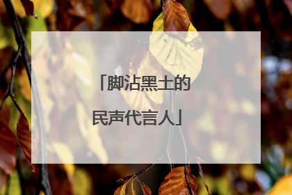 脚沾黑土的民声代言人