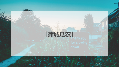 蒲城瓜农