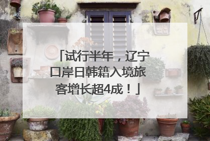 试行半年，辽宁口岸日韩籍入境旅客增长超4成！