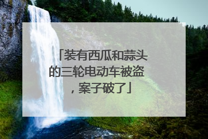 装有西瓜和蒜头的三轮电动车被盗，案子破了