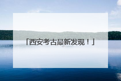 西安考古最新发现！