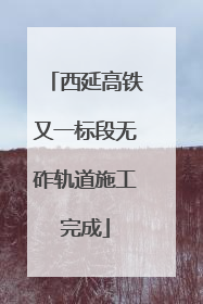 西延高铁又一标段无砟轨道施工完成