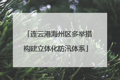 连云港海州区多举措构建立体化防汛体系