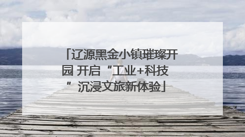辽源黑金小镇璀璨开园 开启“工业+科技”沉浸文旅新体验