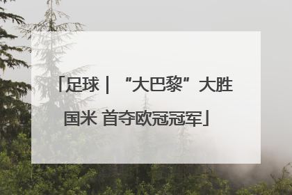 足球｜“大巴黎”大胜国米 首夺欧冠冠军