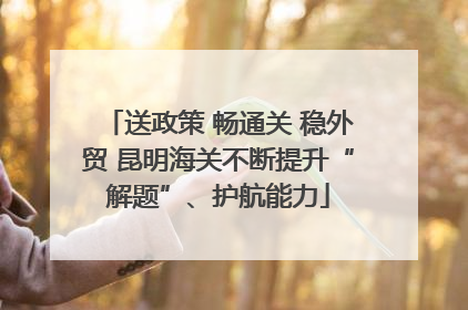 送政策 畅通关 稳外贸 昆明海关不断提升“解题”、护航能力
