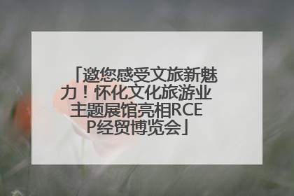 邀您感受文旅新魅力！怀化文化旅游业主题展馆亮相RCEP经贸博览会