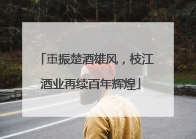 重振楚酒雄风，枝江酒业再续百年辉煌