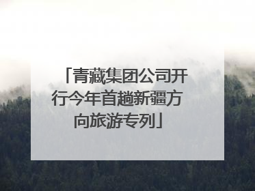 青藏集团公司开行今年首趟新疆方向旅游专列