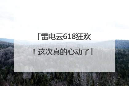 雷电云618狂欢！这次真的心动了