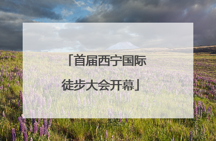 首届西宁国际徒步大会开幕