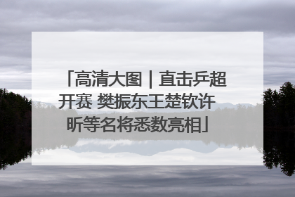 高清大图｜直击乒超开赛 樊振东王楚钦许昕等名将悉数亮相