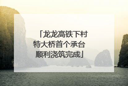 龙龙高铁下村特大桥首个承台顺利浇筑完成