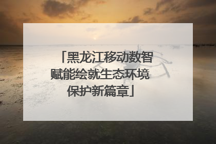 黑龙江移动数智赋能绘就生态环境保护新篇章