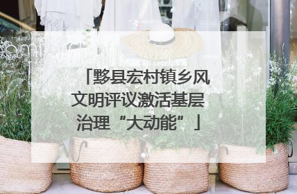 黟县宏村镇乡风文明评议激活基层治理“大动能”