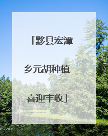 黟县宏潭乡元胡种植喜迎丰收