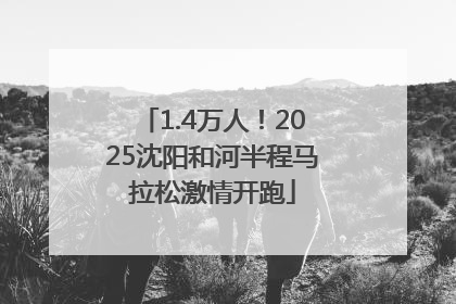 1.4万人！2025沈阳和河半程马拉松激情开跑