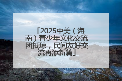 2025中美（海南）青少年文化交流团抵琼，民间友好交流再添新篇